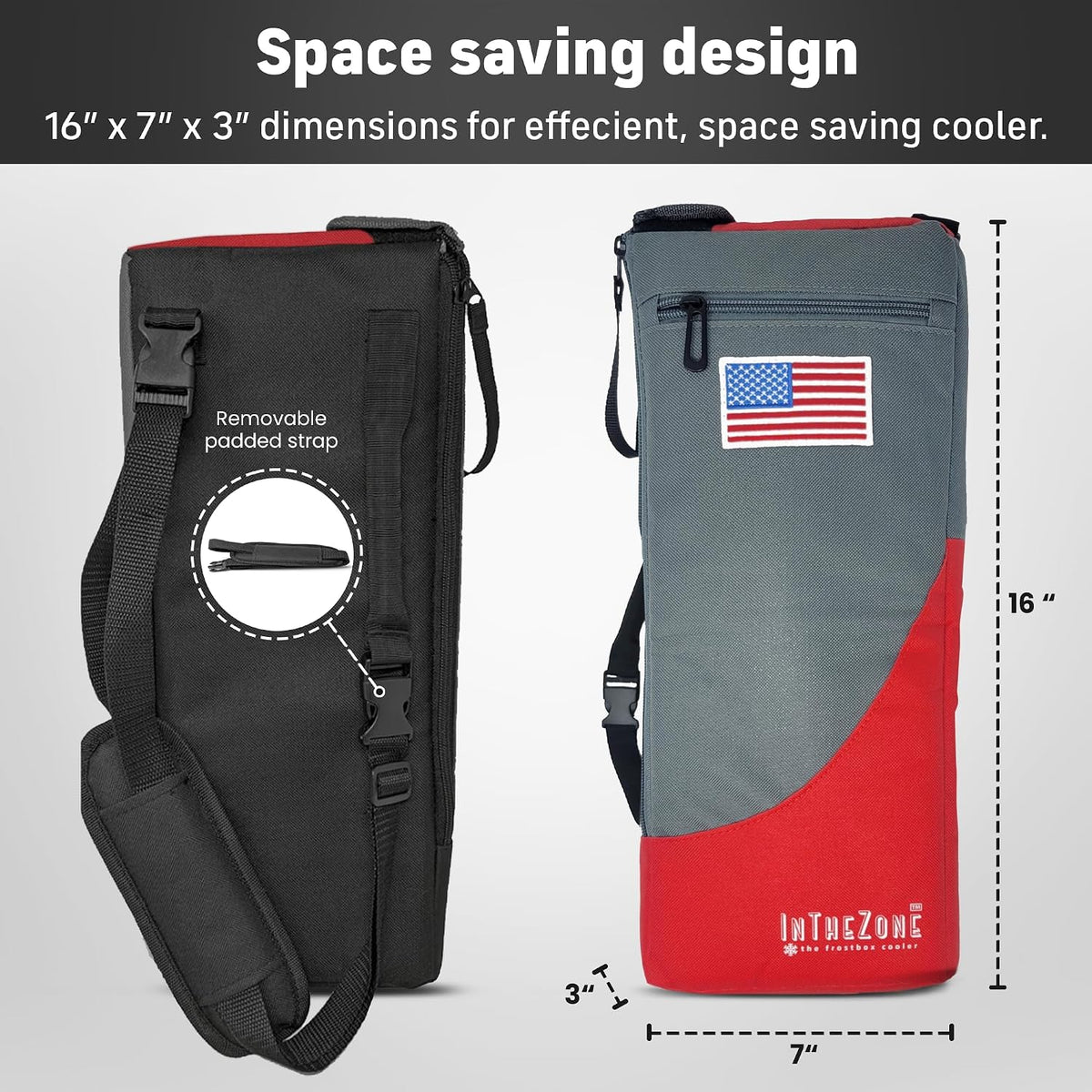 Insulated Slim Golf Bag Cooler with Ice Pack