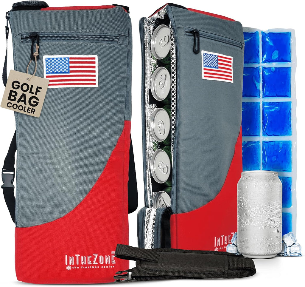 Insulated Slim Golf Bag Cooler with Ice Pack