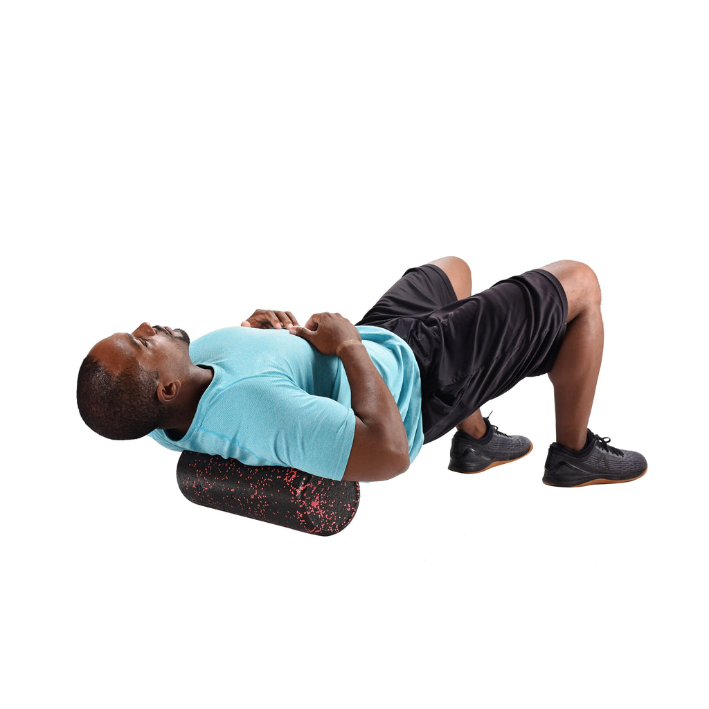 High-Density Foam Roller, 18 In, Red/Black