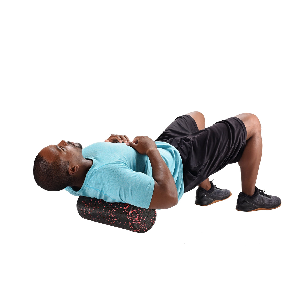 High-Density Foam Roller, 18 In, Red/Black