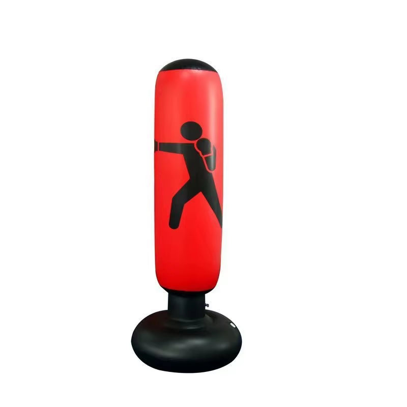160cm Heavy-Duty Inflatable Standing Boxing Bag for Fitness Training and Stress Relief