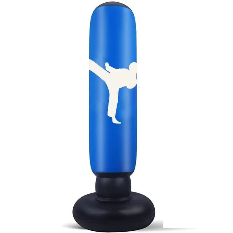 160cm Heavy-Duty Inflatable Standing Boxing Bag for Fitness Training and Stress Relief